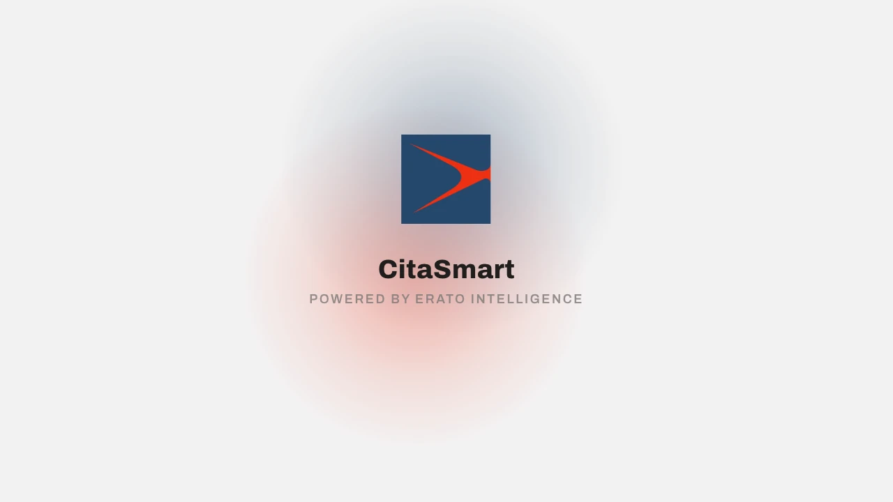 Pantalla de arranque de CitaSmart con el logo y el nombre